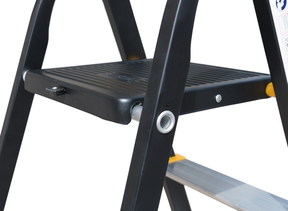 Сходи  алюміній/сталь 6 ступенів h=1282 мм max 150 кг - Зображення 3