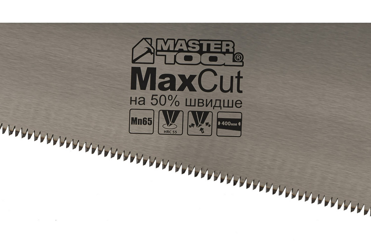 Ножівка столярна  7TPI MAX CUT 400 мм загартований зуб 3D заточування поліроване - Зображення 2