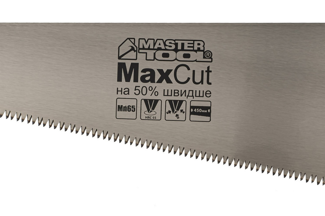 Ножівка столярна  7TPI MAX CUT 450 мм загартований зуб 3D заточування поліроване - Зображення 2