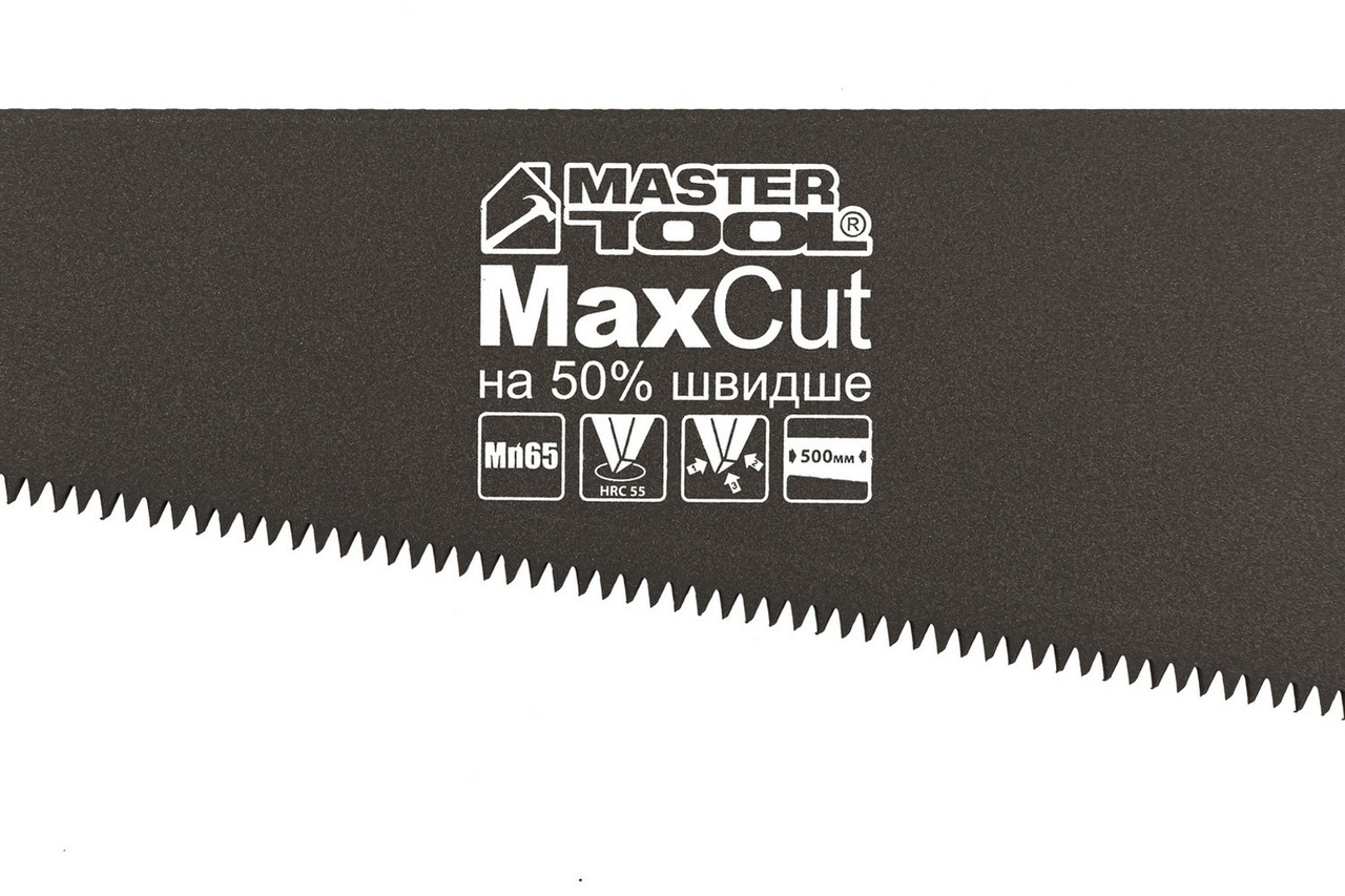 Ножівка столярна 7TPI MAX CUT тефлонове покриття 500 мм загартований зуб 3D заточування - Зображення 2