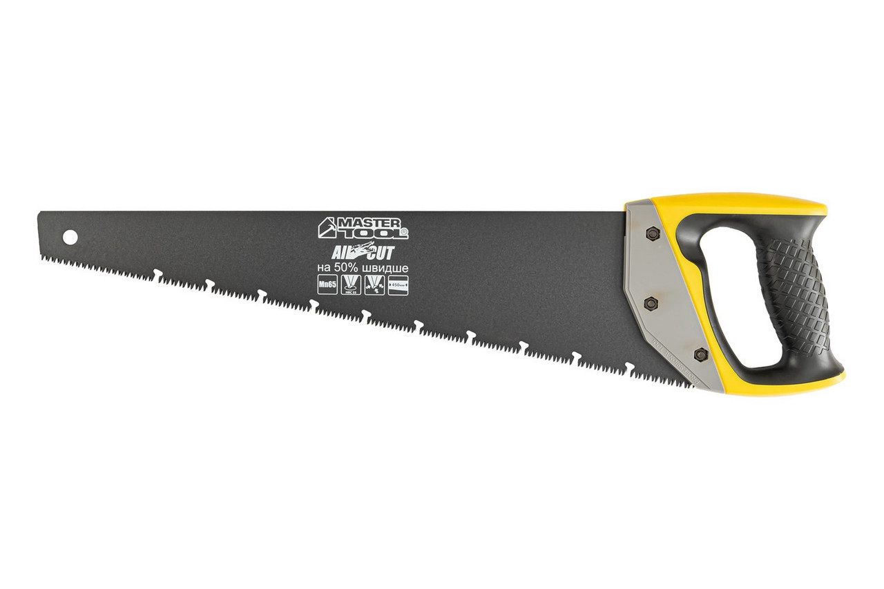 Ножівка столярна  BLACK ALLIGATOR 450 мм 9TPI MAX CUT загартований зуб 3D заточування тефлонове покриття