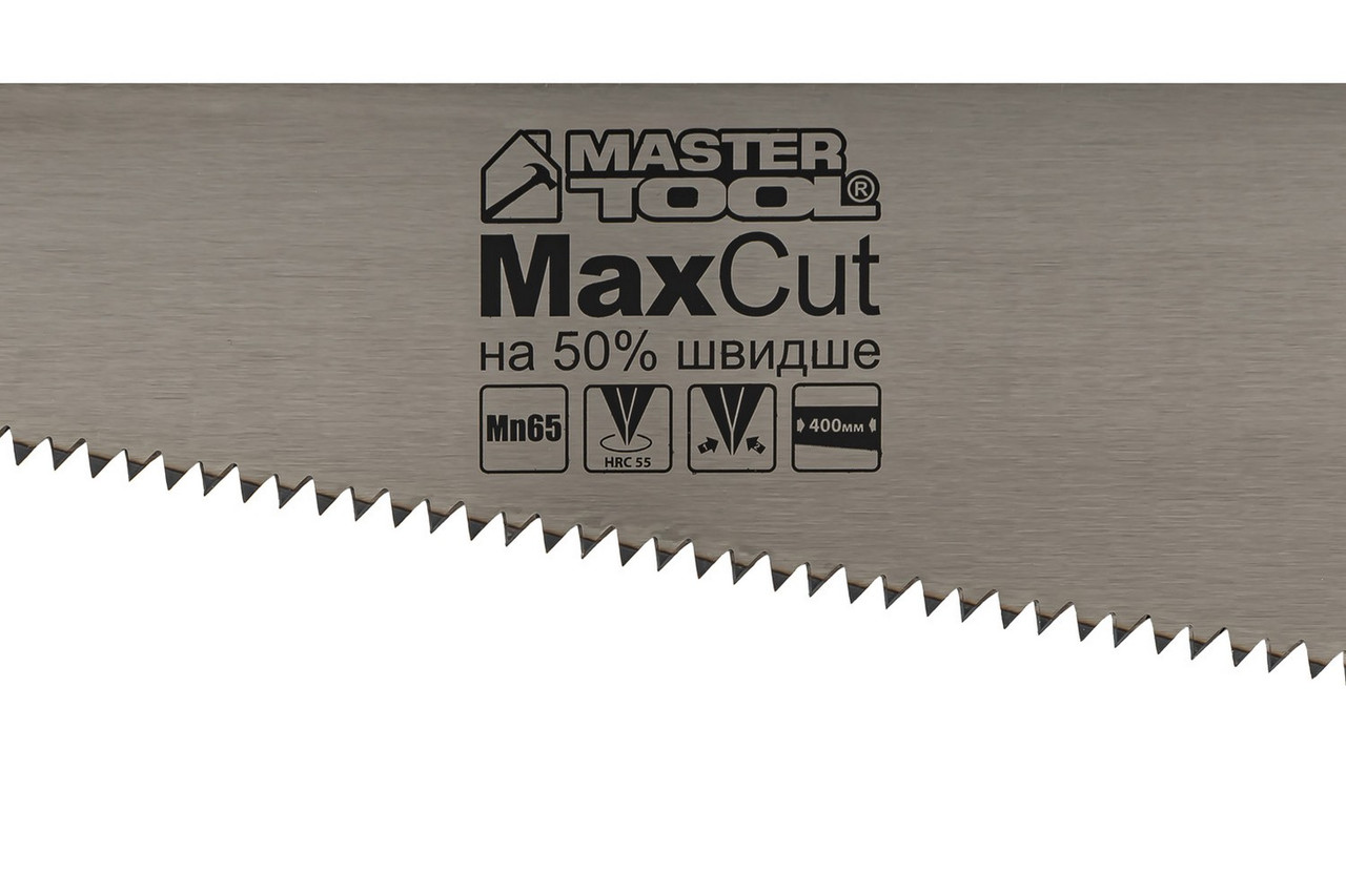 Ножівка столярна  4TPI MAX CUT 400 мм загартований зуб 2D заточування полірован - Зображення 2