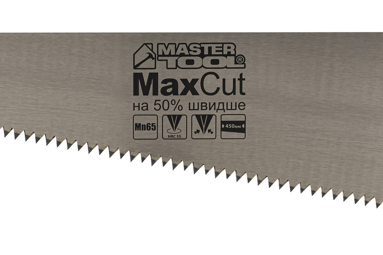 Ножівка столярна  4TPI MAX CUT 450 мм загартований зуб 2D заточування полірован - Зображення 2