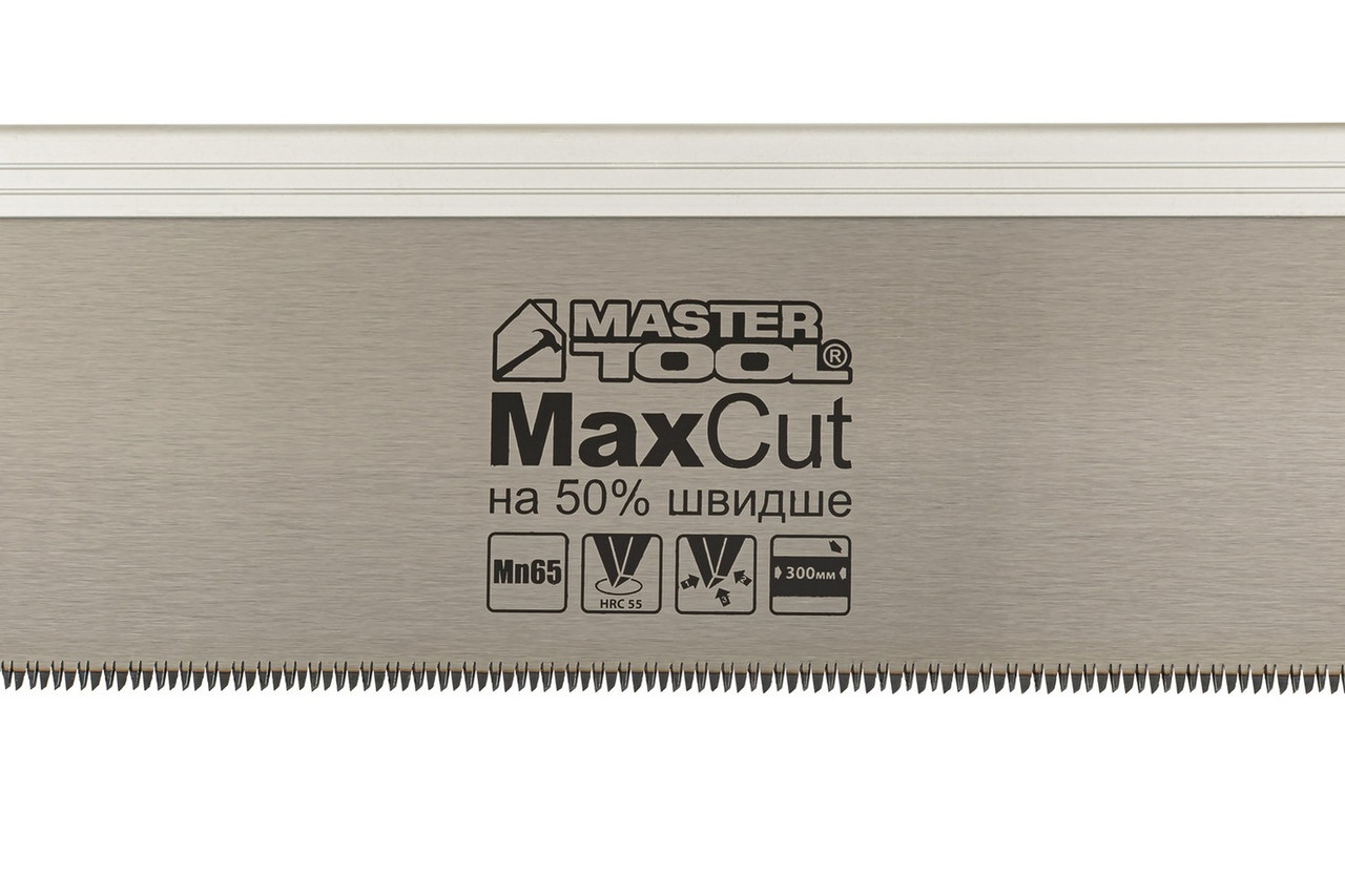 Ножівка пасувальна 12TPI MAX CUT 300 мм загартований зуб 3D заточування поліроване - Зображення 2