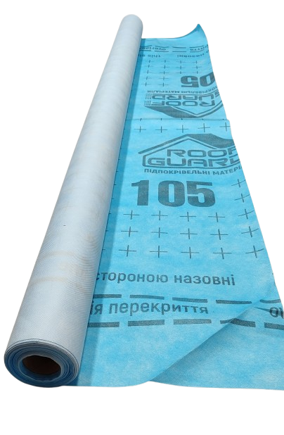 Мембрана 105 (30 м2-рулон) ЕСО RoofGuard гідроізоляційна, супердифузійна тришарова - Зображення 3